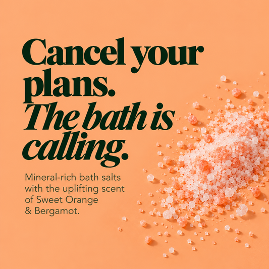 Bath Salts with Sweet Orange & Bergamot