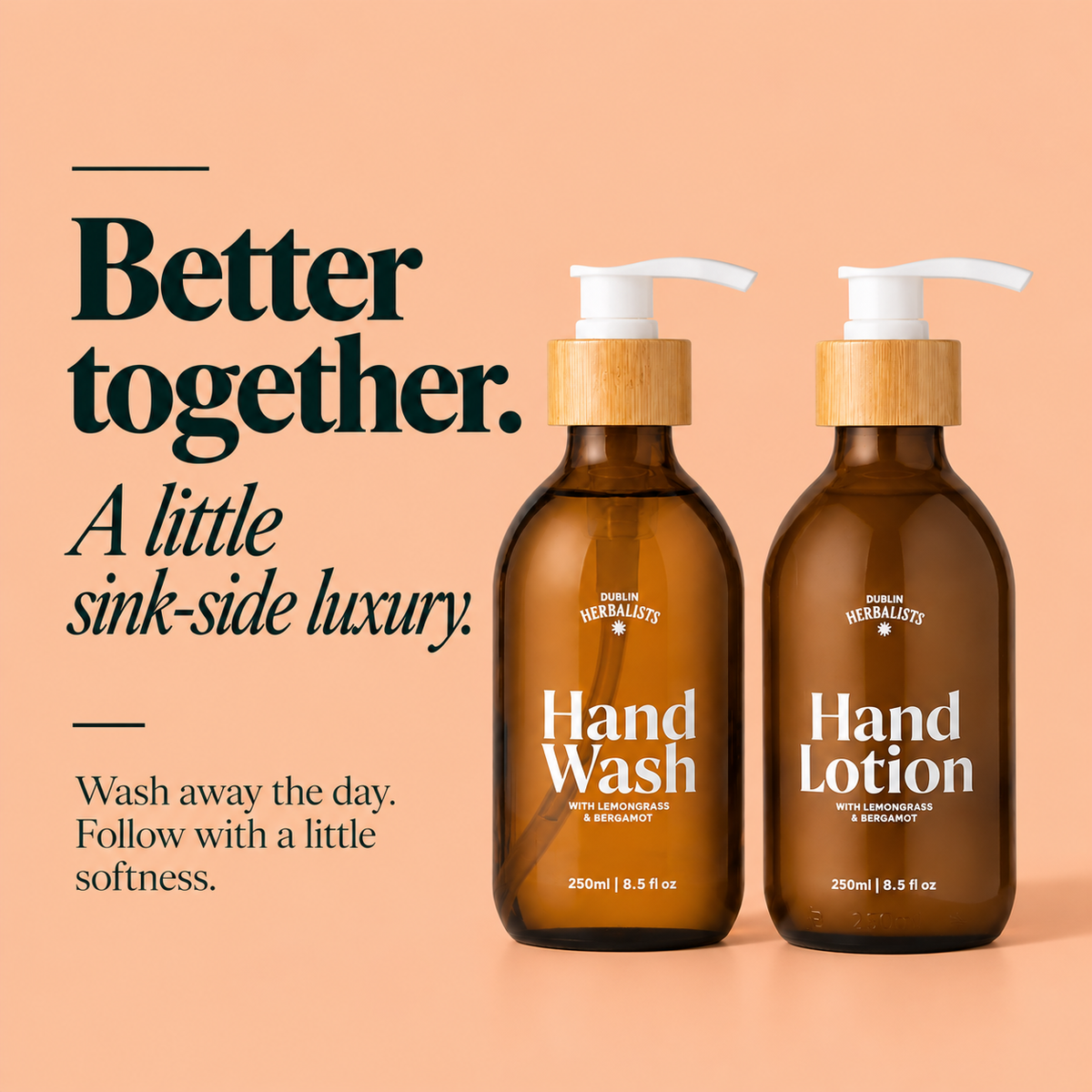 Hand Wash Gift Set – Natural Lemongrass & Bergamot Hand Care Set Ireland
