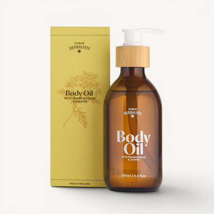 Natural Body Oil with Frankincense & Juniper Berry – Award-Winning Irish Body Oil