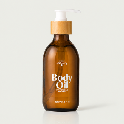 Natural Body Oil with Verbena & Spearmint – Irish Botanical Body Oil