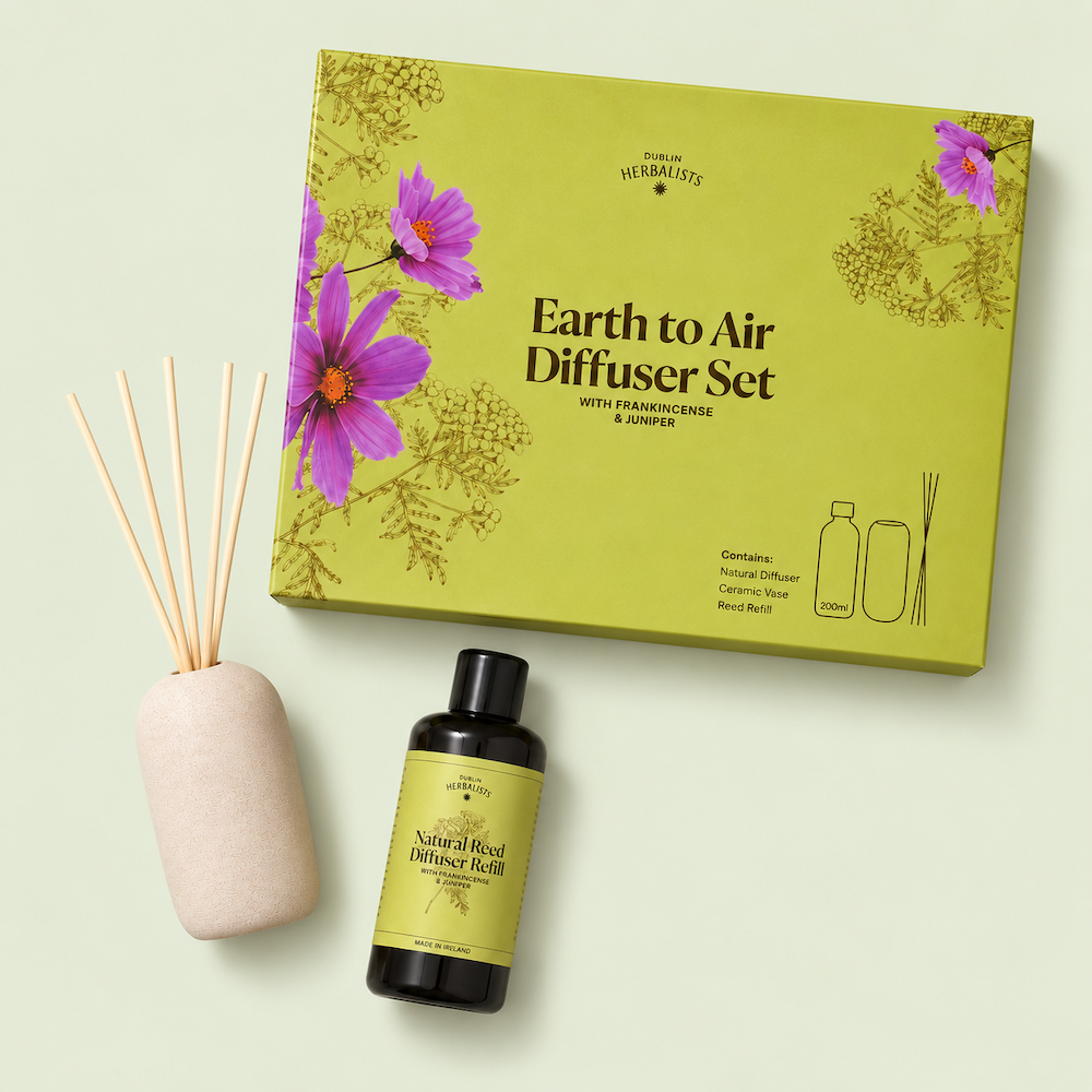 Set de regalo de difusor de varitas de incienso y enebro natural