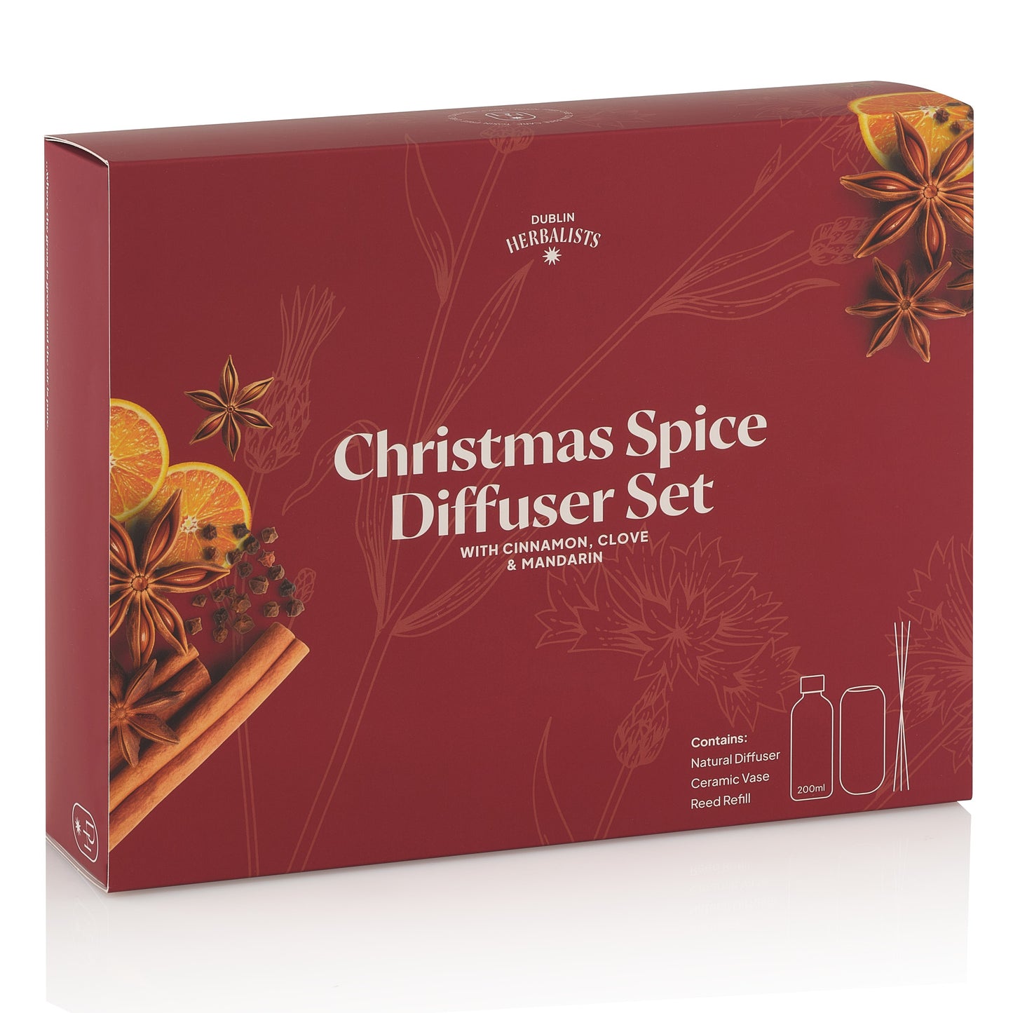 Christmas Spice Natural Reed Diffuser Gift Set