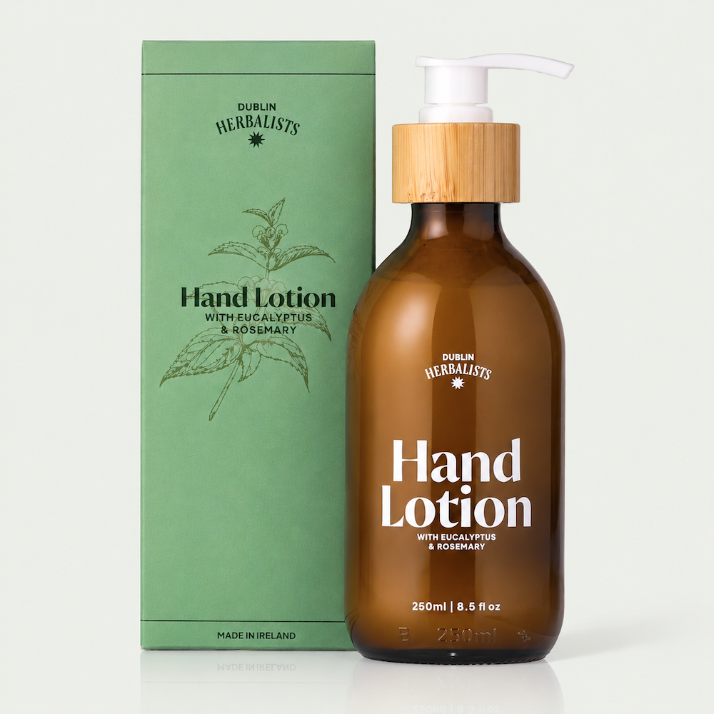 Natural Hand Lotion with Eucalyptus & Rosemary – Irish Botanical Hand Lotion