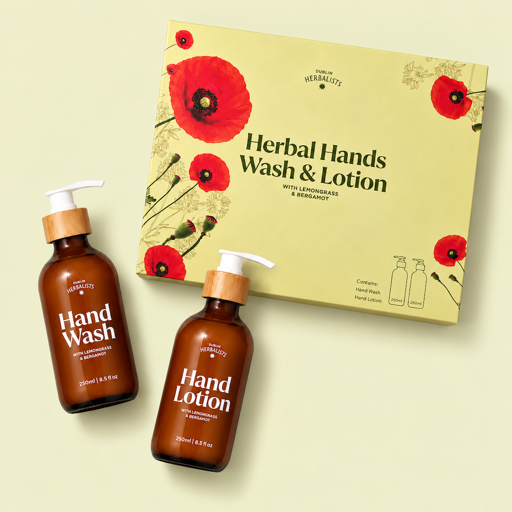 Hand Wash Gift Set – Natural Lemongrass & Bergamot Hand Care Set Ireland