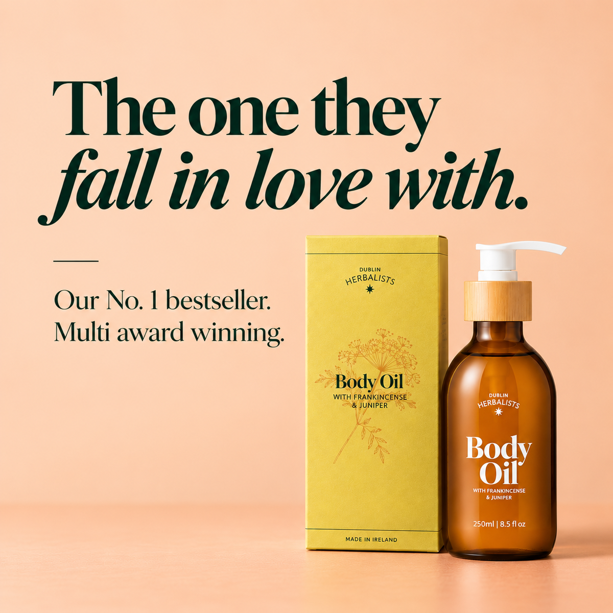 Natural Body Oil with Frankincense & Juniper Berry