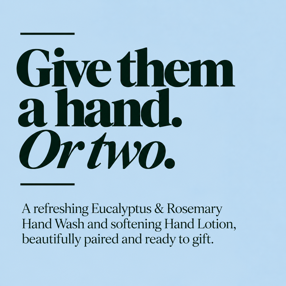 Hand Wash Gift Set – Natural Eucalyptus & Rosemary Hand Care Set Ireland