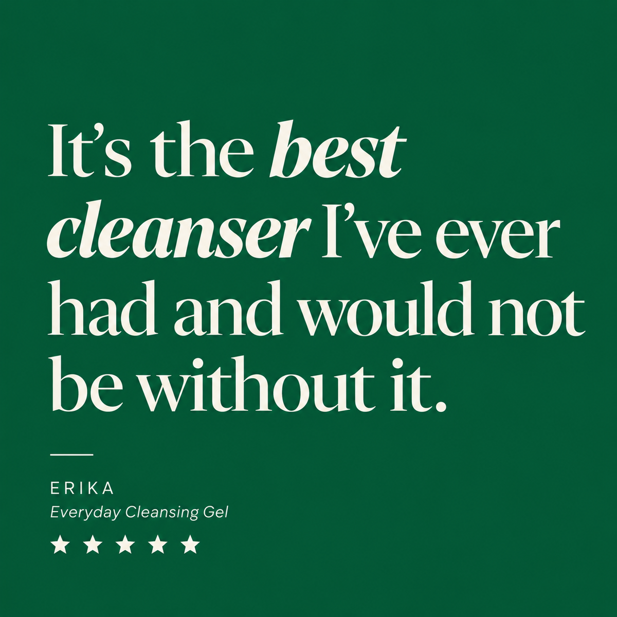 Everyday Cleansing Gel – Natural Face Cleanser Ireland