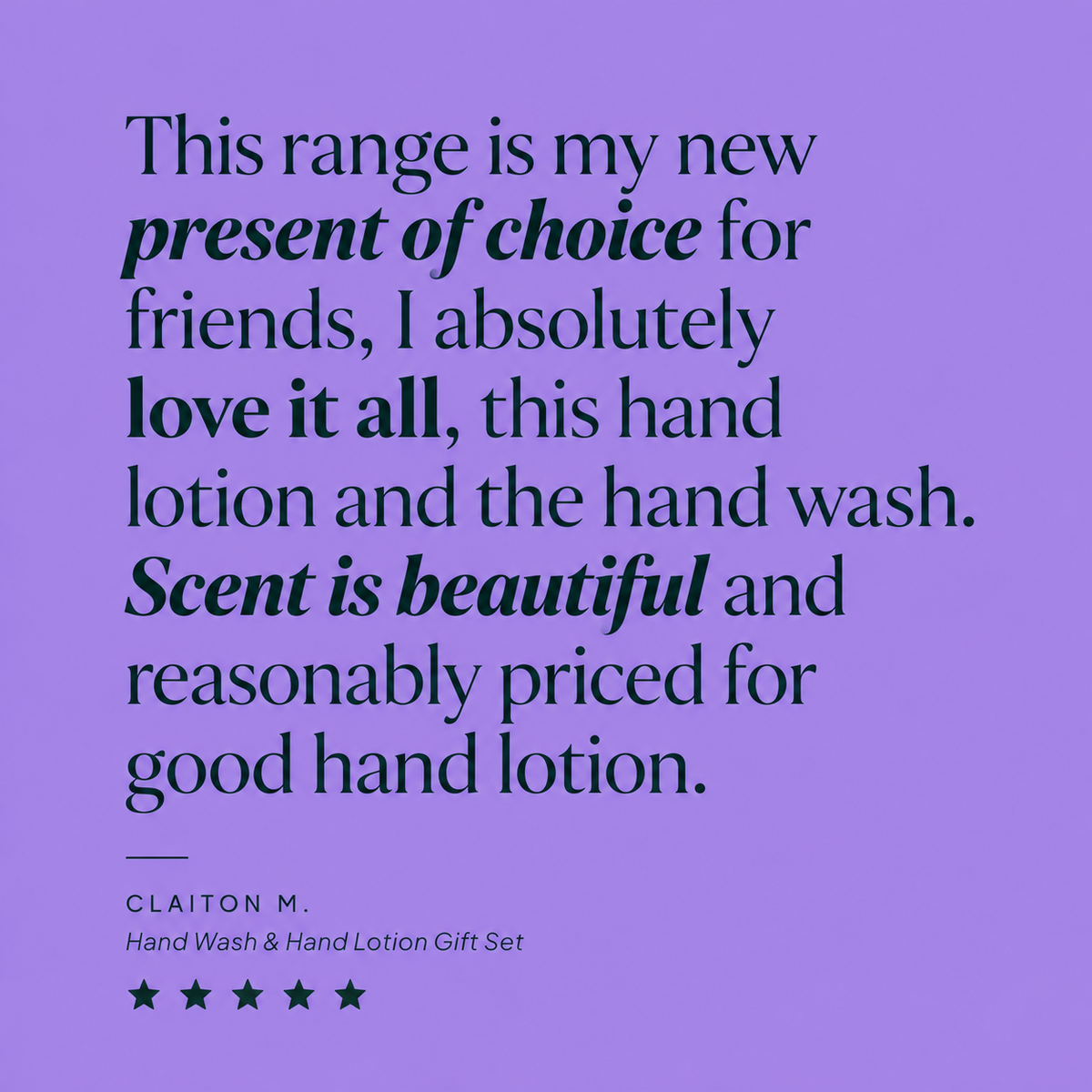Hand Wash Gift Set – Natural Lemongrass & Bergamot Hand Care Set Ireland
