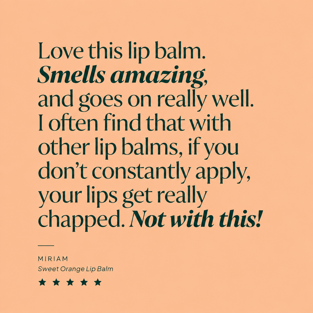 Sweet Orange Lip Balm
