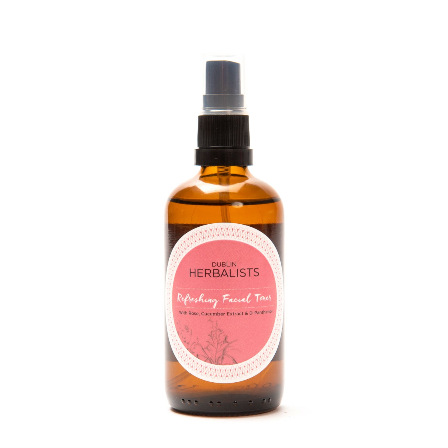 Refreshing face toner with rosewater and witch hazel