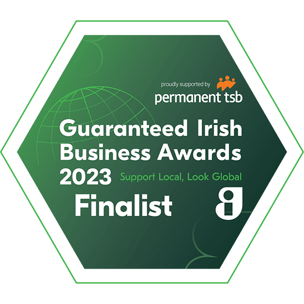 Guaranteed Irish Business Awards Finalist Badge